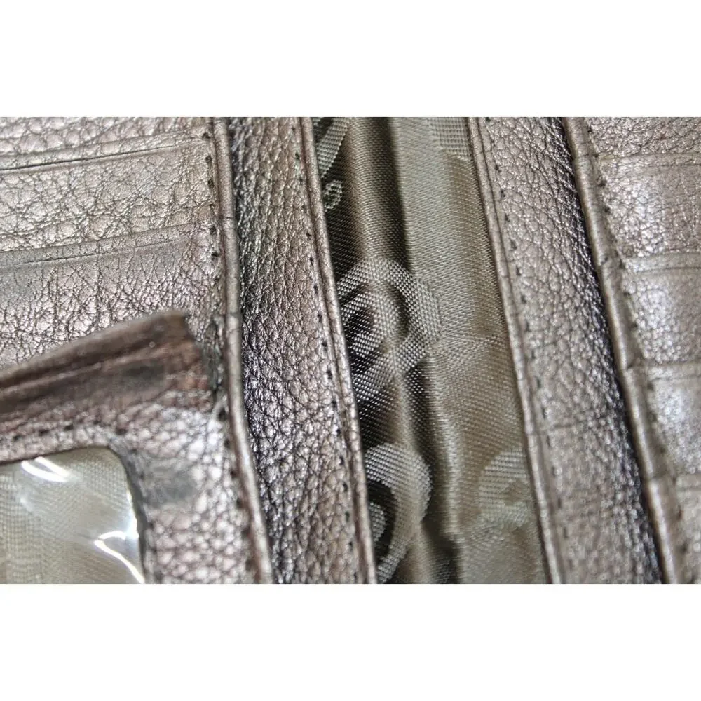 Brighton Wallet Pretty Tough Heritage Collection Pewter Silver Studded Gray Zip
